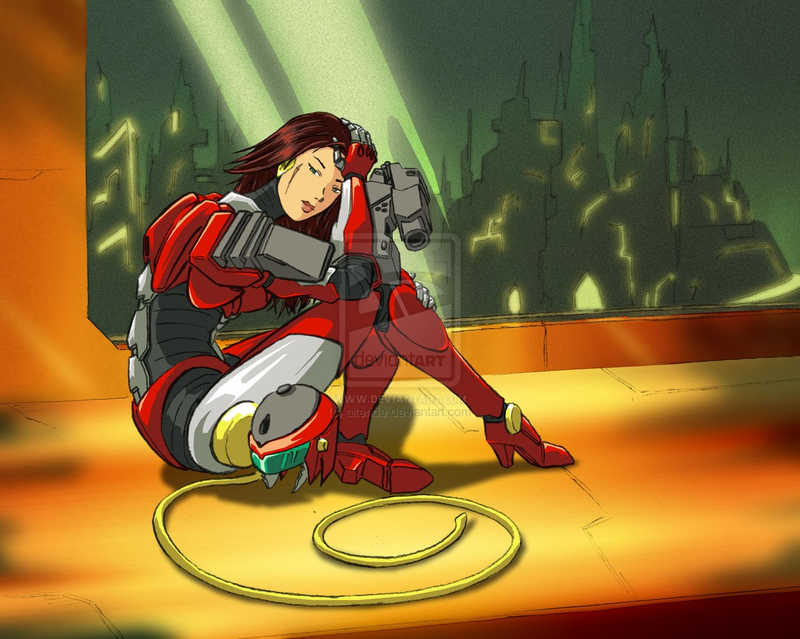 Illustration for article titled The awesome power of battlesuit and armor concept art!